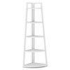 Lirago 5-Tier Corner Ladder Shelf-Compact Storage for Living Room Office or Balcony White - 3 of 4