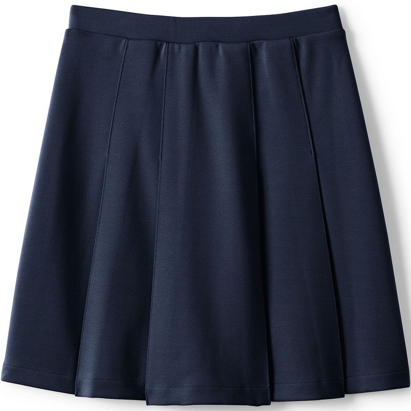 Lands' End Lands' End School Uniform Kids Ponte Pleat Skirt, 2 of 4