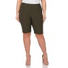 Rekucci Curvy Woman Ease into Comfort Pull-On Modern City Shorts with Tummy Control and Real Pockets - 4 of 4