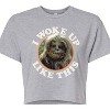 Women's - Star Wars - I Woke Up Like This Chewie Cropped Graphic T-Shirt - 2 of 4