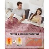 GustoWave Electric Heated Throw Blanket, Velvet Soft Fast Heating Blankets Throw, Machine Washable, Overheat Protection - 2 of 4