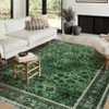 Washable Area Rug Vintage Foldable Thin Rug,Soft Low-Pile Non-Slip Stain Resistant Floor Indoor Outdoor Carpet - 3 of 4