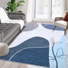 Boho Rug Modern Floral Geometric Abstract Rugs Indoor Accent Rug for Living Room Bedroom - 3 of 4