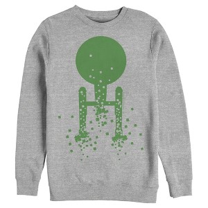 Men's Star Trek St. Patrick's Enterprise Clover Fill Sweatshirt - 1 of 4