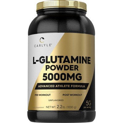 Carlyle L Glutamine Powder 5000mg | Unflavored | 2.2 lbs