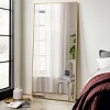 MAYEERTY Gold 31.5 x 70.87 Inch Rectangular Thin Edged Aluminum Alloy Full Length Mirror with Stand for Living Room and Bedroom Wall Decor - 2 of 4
