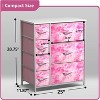 Sorbus Dresser with 7 Drawers - Storage Chest Organizer with Steel Frame, Wood Top, Handles, Fabric Bins - 4 of 4