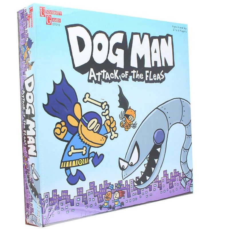 University Games Dog Man Attack of the Fleas Board Game | For 2-6 Players, 3 of 4