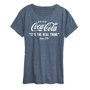 Women's - Coca-Cola - It's The Real Thing Since 1886 Short Sleeve Graphic T-Shirt - 1 of 4