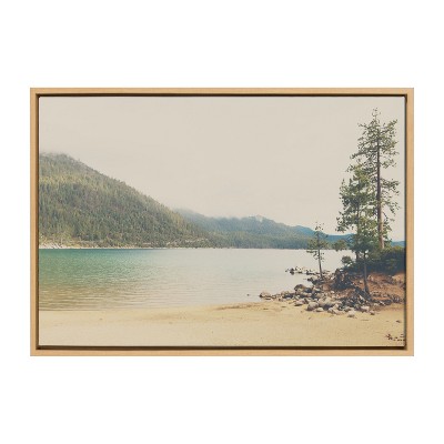 Lake Tahoe California Mountain Landscape Framed Canvas Art