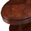 Leick Favorite Finds Oval Wood Coffee Table in Brown/Chocolate Cherry - 3 of 4