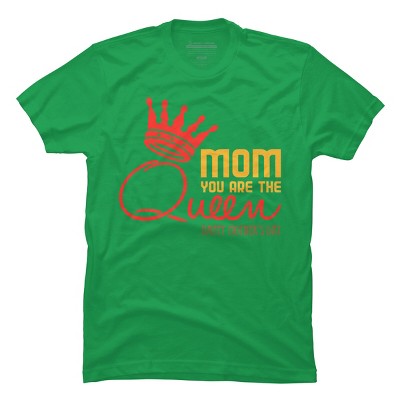 Men's Design By Humans Mother's Day Mom You Are The Queen By tmsarts T-Shirt