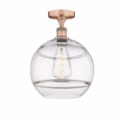 Rochester - 1 Light Semi-Flush Mount In Industrial Style-13.5 Inches Tall and 12 Inches Wide