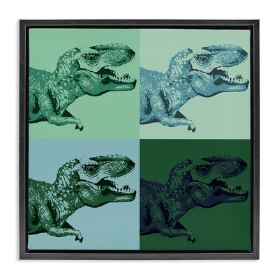 Stupell Industries Vintage Roaring T-Rex Dinosaur, 25" x 25"