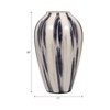 Elegant Glass Vase - Handcrafted - Modern Glossy Brushstroke Pattern - Perfect for Living Room, Bedroom, and Table Centerpiece - 4 of 4