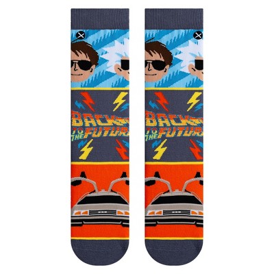 Odd Sox, Bttf Mash Up, Funny Novelty Socks, Large