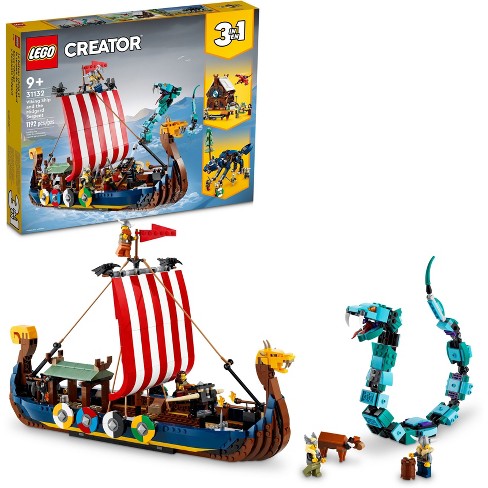 Creator 3 In Viking Ship And Midgard Set 31132 : Target