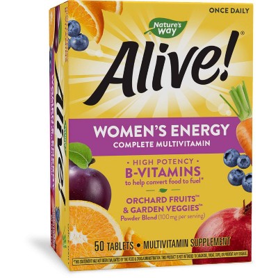 Nature's Way Alive! Women's Energy Multivitamin Tablets - 50ct