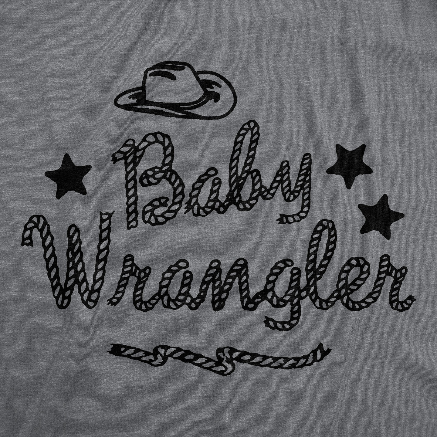 Мужская футболка Crazy Dog T-Shirts, Inc. Funny T Shirts Baby Wrangler Sarcastic Parenting Tee For Men - Crazy Dog T Shirt with Fun Design Dark Grey, цвет: Тёмный серый — фото 2