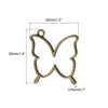 Unique Bargains Alloy Necklace Resin Casting Butterfly Shaped Pendant Frames 1.4" 10 Pcs - 2 of 4
