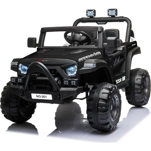 12V Kids Ride-On Truck - Battery-Powered Electric Car with Parent Remote, Spring Suspension, Bluetooth Music, LED Lights, Ride-On Toy - 1 of 1