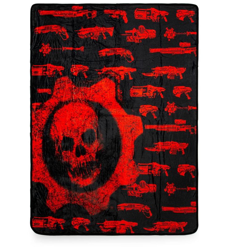 Just Funky Gears of War Crimson Omen Lightweight Fleece Throw Blanket | 50 x 60 Inches, 1 of 8