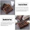 Aoibox 3-Piece Natural Wooden Soap Dish Set for Shower & Bathroom, Self-Draining Soap Tray to Extend Soap Life & Keep Dry - 4 of 4