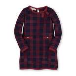 Hope & Henry Girls' Organic Cotton Bow Detail Sweater Dress, Kids