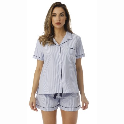 Cocoom Button-Down Pajama Short Set  Trendy Pink Sleepwear
