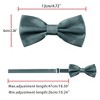 Allegra K Men's Pre-tied Solid Adjustable Classic Tuxedo Wedding Bow Ties - 4 of 4