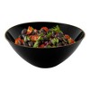 Smarty Had A Party 32 oz. Black w/ Gold Rim Organic Round Plastic Bowls - 60 pcs - 2 of 4
