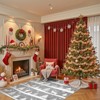 Christmas Area Rugs, Christmas Rugs with Xmas Tree Reindeer Snowflake for Holiday Decor,Low Pile Washable Rug for Dining Room, Bedroom - 2 of 4