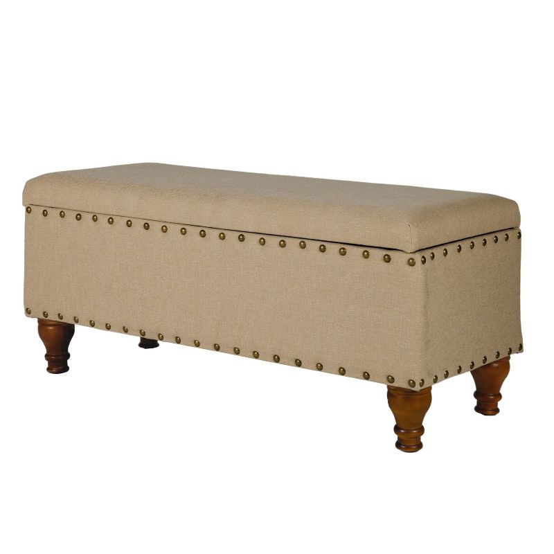 Large Storage Bench with Nailhead - HomePop, 1 of 14