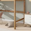 Sapphtopaz Twin Size High Loft Bed with Desk for Teens,Space-Saving Wood Loft Bed Frame with Guardrails & ladder for Kids Bunk Beds for Bedroom - 4 of 4