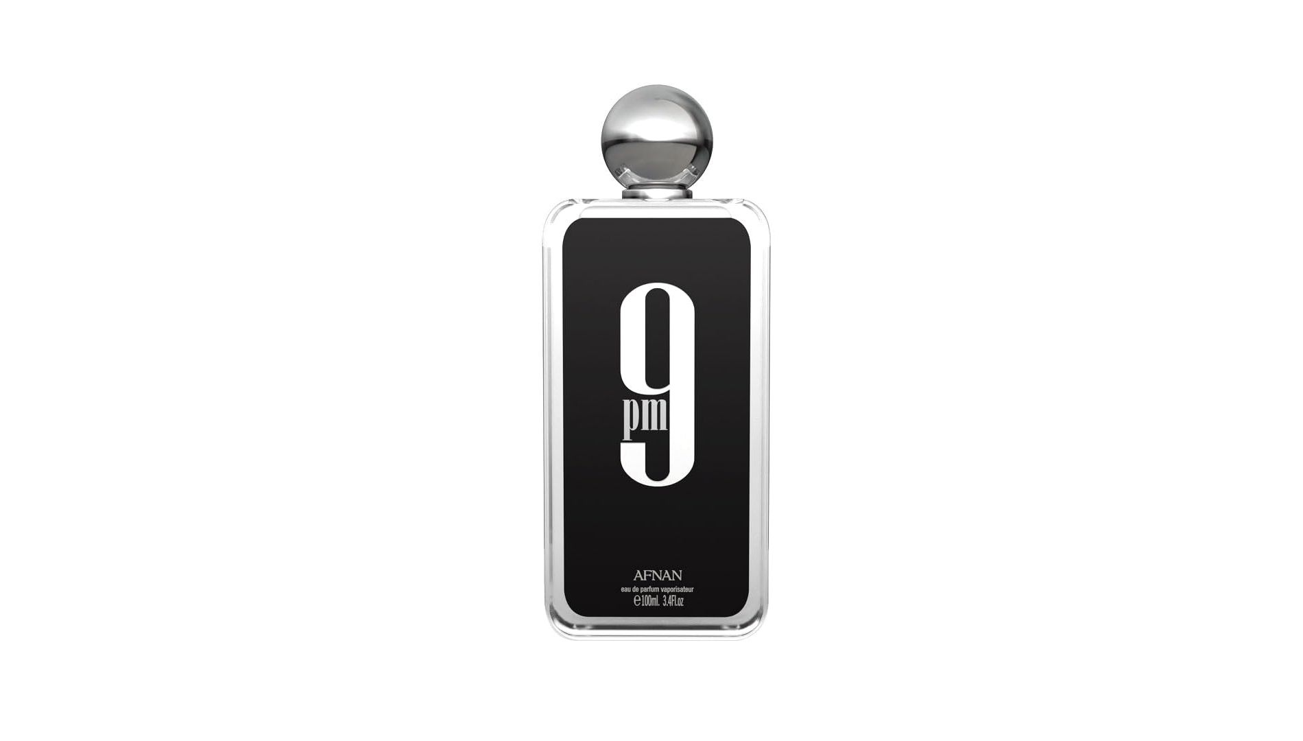 Afnan 9 PM For Men Eau de Parfum – Long-Lasting Oriental Woody Fragrance, 3.4 fl oz (100 mL)