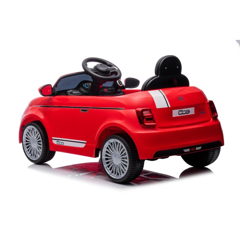 Best Ride on Cars 12v Fiat 500 Ride-On - Red, 3 of 7