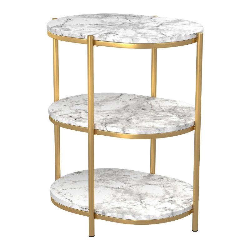 Crail Faux Marble Top Side Table - miBasics, 3 of 8