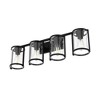 Hunter Fans 7.25" Astwood Wall Light Matte Black Finish - Modern Art Deco Design for Damp Indoor Spaces - 2 of 4