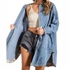 Women's Alison Denim Oversized Shacket - eesome - 4 of 4