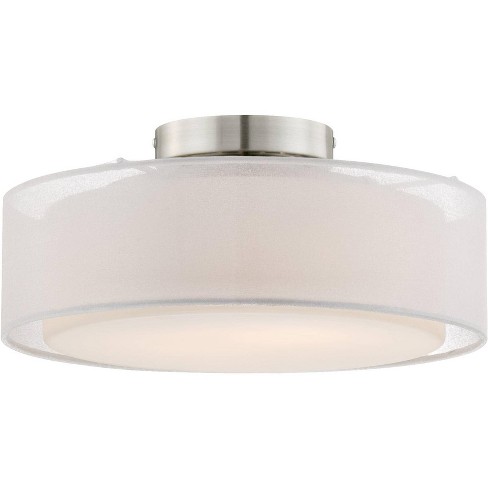 Possini Euro Design Halsted Modern Ceiling Light Semi Flush Mount