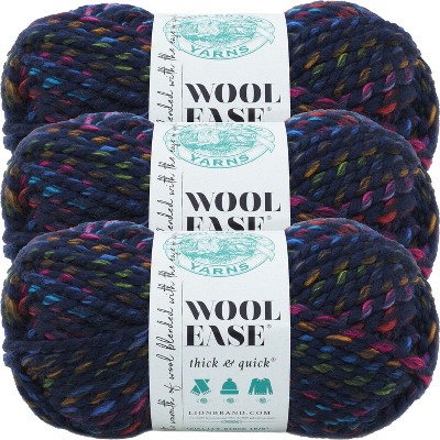 3 Pack) Lion Brand Wool-ease Thick & Quick Yarn - Toasted Almond : Target