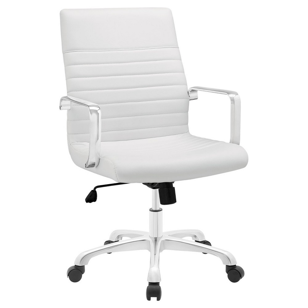 Photos - Computer Chair Modway Finesse Highback Office Chair White Orchid  