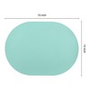 REGALWOVEN Leather Oval Wipeable Kitchen Placemats 6 Pcs - 4 of 4