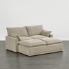 Spruce & Spring Modular Couch Oversized Sectional Sofa for Living Room, Taupe-Bed - 2 of 4