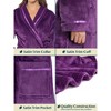 PAVILIA Fleece Robe For Women, Plush Warm Bathrobe, Fluffy Soft Spa Long Lightweight Fuzzy Cozy, Satin Trim - 3 of 4