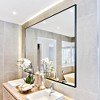 NicBex 36x24 Inch Modern Bathroom Mirror for Wall, Aluminum Framed Vanity Mirror, Hangs Horizontally or Vertically for Living Room Bedroom - 3 of 4