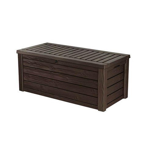 Keter Westwood 150 Gallon All Weather Outdoor Patio Storage Deck Box and Bench - image 1 of 4