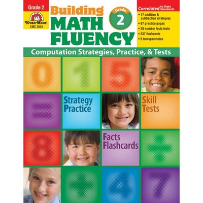 Evan-Moor Building Math Fluency Book, Grade 2