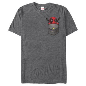 Men's Marvel Deadpool Front Pocket T-Shirt - 1 of 3