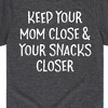 Boys' - Instant Message - Mom Close Snacks Closer Short Sleeve Graphic T-Shirt - 2 of 4